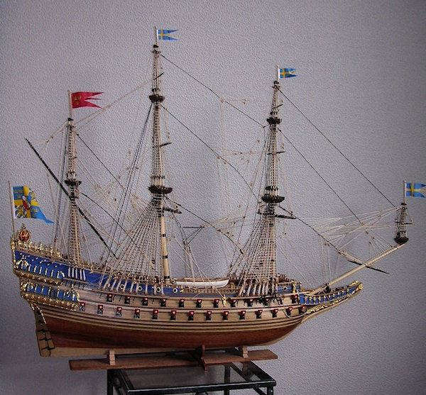 Image of 1:75 Scale Vasa Swedish warship Corel Kit as in 1628