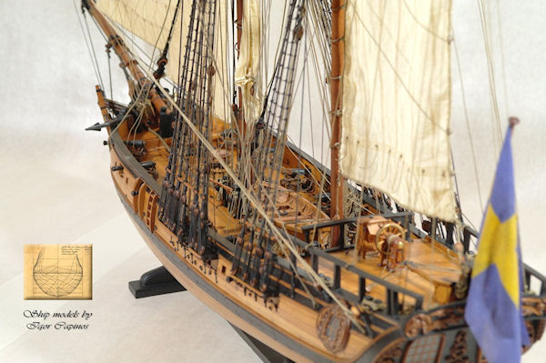 Image of 1:36 Scale Scratch Built Swedish Privateer