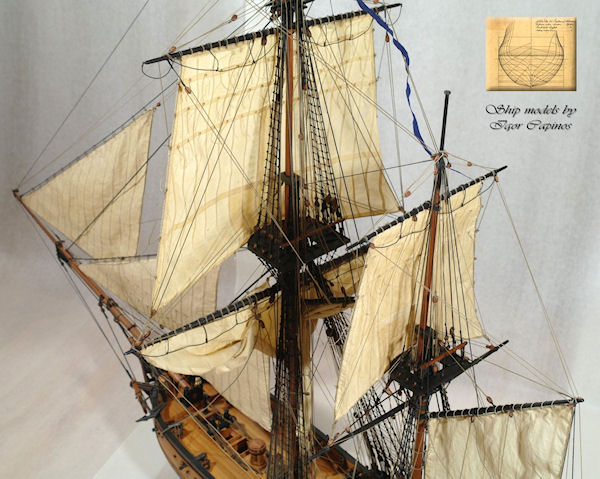 Image of 1:36 Scale Scratch Built Swedish Privateer