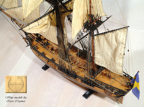 Image of 1:36 Scale Scratch Built Swedish Privateer