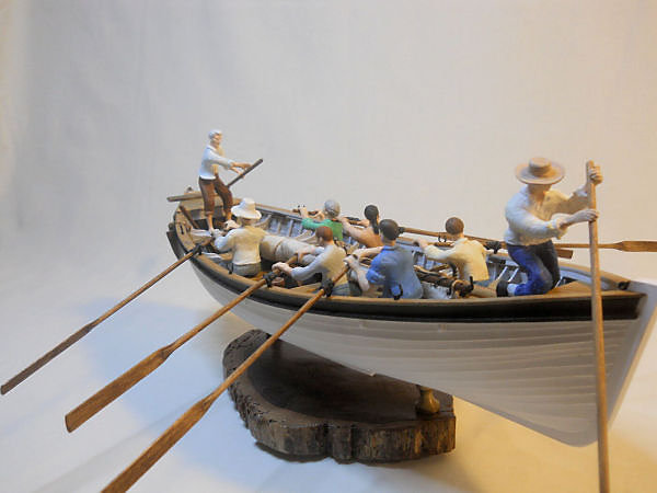 Image of Pitcairn Island 1930’s-era wooden longboat 1/24 Scale