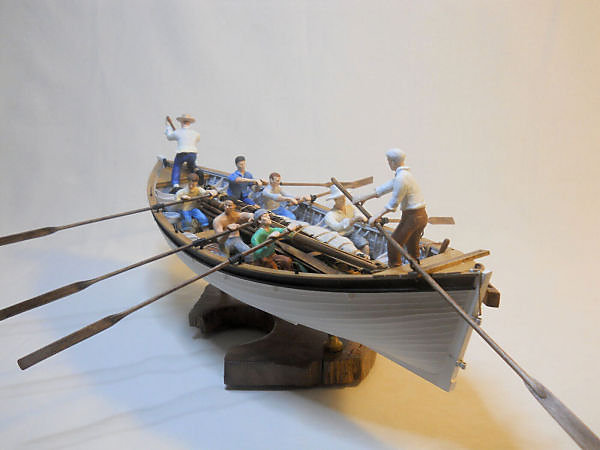 Image of Pitcairn Island 1930’s-era wooden longboat 1/24 Scale