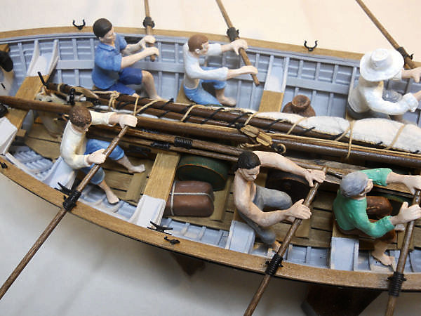 Image of Pitcairn Island 1930’s-era wooden longboat 1/24 Scale