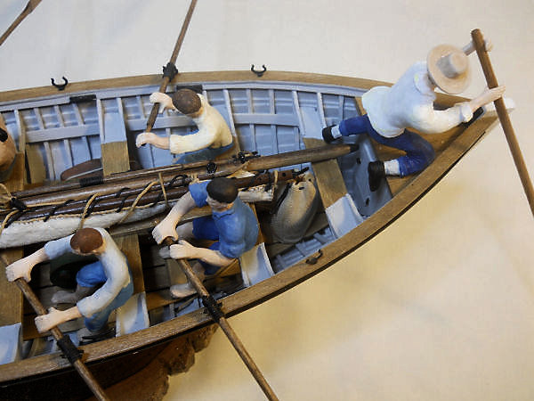 Image of Pitcairn Island 1930’s-era wooden longboat 1/24 Scale