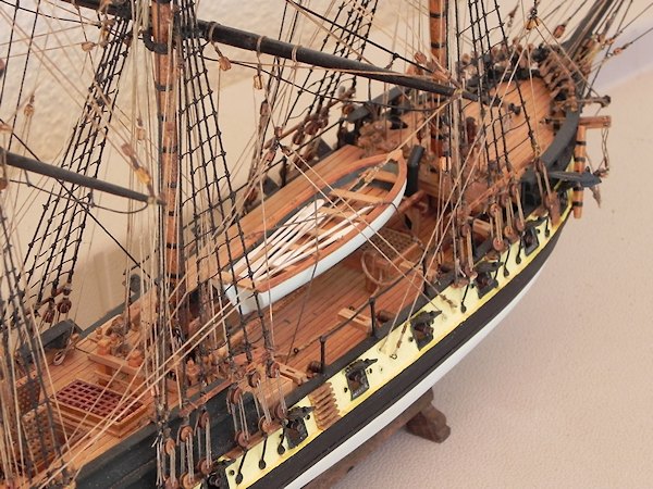 Image of Model Shipways Revolutionary War Privateer Rattlesnake some mods to represent HMS Cormorant after her capture by the British in 1783