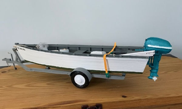 Image of Outboard Motor Boat Scratch Built