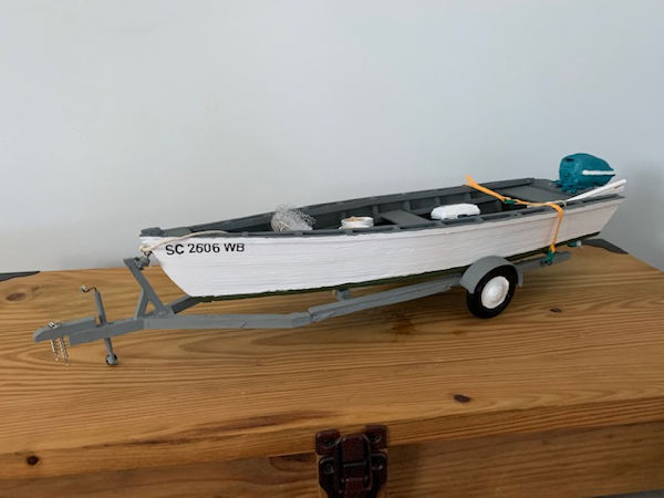 Image of Outboard Motor Boat Scratch Built