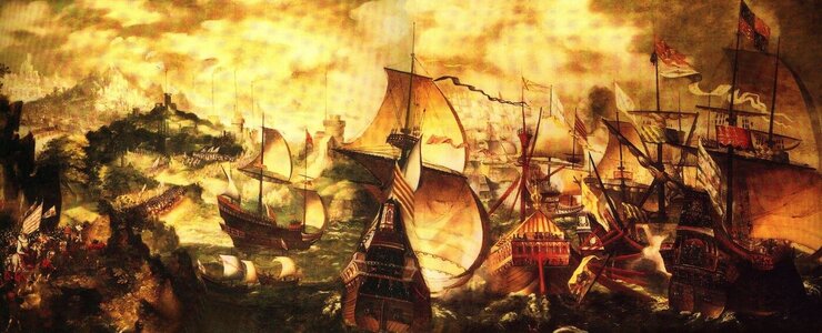 Flag ship of Battle of Gravelines (1588).jpg